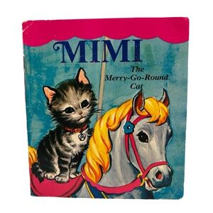 Vintage‎ Mimi The Merry-Go-Round Cat Book